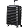 American Tourister Flashline - Spinner M, Suitcase, 67 cm, 69/75 L, nero (ombra nera)