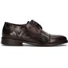 PAWELK'S Stringata uomo marrone in pelle