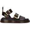 DR. MARTENS Sandalo donna marrone in pelle