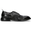 GREEN GEORGE Stringata uomo nera in pelle