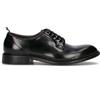 GREEN GEORGE Stringata uomo nera in pelle