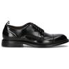 GREEN GEORGE Stringata uomo nera in pelle