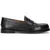 RALPH LAUREN Mocassino uomo nero in pelle