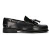SAXONE Mocassino uomo nero in pelle