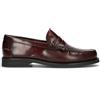 SAXONE Mocassino uomo bordeaux in pelle