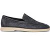 FRAU Mocassino uomo blu in suede