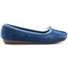 CLARKS Ballerina donna blu in suede