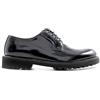 EXTON Stringata uomo nera in pelle