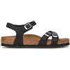 BIRKENSTOCK KUMBA Sandalo donna nero in pelle