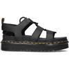 DR. MARTENS Sandalo donna alla schiava nero in pelle