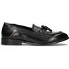 ANTICO MASTRO Mocassino uomo nero in pelle