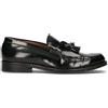 SAXONE Mocassino uomo nero in pelle