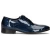 EVEET Stringata uomo blu in pelle