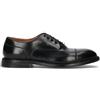 GREEN GEORGE Stringata uomo nera in pelle