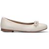 JANET&JANET Ballerina donna bianca in pelle