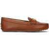 RALPH LAUREN Mocassino donna cuoio in pelle