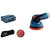 Bosch Professional Levigatrice rotoorbitale a batteria GEX 12V-125, 12V System (incl. platorello (125 mm), 1 carta abrasiva, sacchetto raccoglipolvere, senza batterie e caricabatterie, in L-BOXX 136)