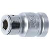 BGS 293 | Bussola porta inserti con sfera di tenuta | quadro interno 12,5 mm (1/2) | esagono interno 8 mm (5/16)