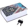 Cyrank Cassaforte Per Libri, Cassetta di Sicurezza con Serratura Deviazione Sicura Salvadanaio Cassaforte Portatile Per Libri Cassetta di Sicurezza Per Libri di Risparmio Cassetta di Sicurezza(E)
