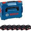 Bosch Professional 18V System Set batterie: 6 GBA 18V 4.0Ah (incl. inserto L-BOXX per Starter set, L-BOXX)