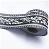 VisitRyl Bordi per Carta da Parati Adesivi Foglie nere 12cm X 1000cm Design Decorativo