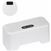 Lancoon Kit di scarico per WC automatico Touchless Sensore di scarico WC a infrarossi Ricaricabile Impermeabile Design ABS Smart Risparmio idrico Valvola di scarico WC Comoda installazione per servizi