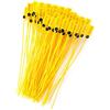 Teror Etichetta con sigillo in plastica, confezione gialla da 100 pezzi