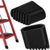 MHDJQ Piedini Scala Alluminio Piedini Gomma Scala 20x40mm Tappi per Scale Resistenti Alle Alte Temperature Resistenti All'usura 2Pcs (2Pcs, 20 * 40mm)