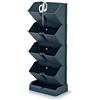 Prosperplast Macetero vertical Prosperplast Mini Cascade de plastico en color antracita 19,5 (largo) x 11,4 (ancho) x 47,5 (alto) cm con tijeras de jardin