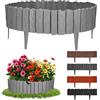 GARDENIX Bordo per aiuole, 2,3 m, effetto legno (grigio)