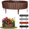 GARDENIX Bordo per aiuole, 2,3 m, effetto legno (marrone)