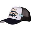 Coastal San Diego White/Navy Trucker Cap - One-Size