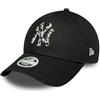 New Era Cappellino 9Forty MLB Animal Infill NYEra Donna - Curved Brim Cap da Baseball Fibbia in Metallo, con Visiera Primavera-Estate Primavera Estate Autunno Inverno, Nero , Taglia unica