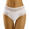 Wolbar Slip Femminile Liscio con Pizzo WB416, Bianco,XL