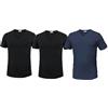 Liabel 3 t Shirt Corpo Uomo Scollo a V 100% Cotone Art.04428/t53 (TG.5-50-L Assortito)