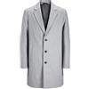 JACK & JONES Cappotto di lana da uomo, chiaro grigio Melange, L