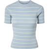 PIECES Pcmira SS O-Neck Knit Noos BC, Cashmere Blue, S, Blu Cashmere, S