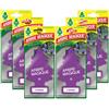 Arbre Magique Mono, Profumatore Auto, Fragranza Lavanda, Profumazione Fresca e Versatile, Durata fino a 7 Settimane, Made in Italy, Confezione da 6 Pezzi