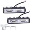 EVTSCAN Barre luminose da lavoro per auto 12 LED 36 W 12-24 V Faretti Fari per moto camion Barca Trattore rimorchio Offroad