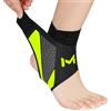 Beugo 1 Pcs Cavigliera Sportiva, tutore caviglia regolabile, Cavigliera Ortopedica per Donna/Uomo per Corsa, Calcio, Fitness, Verde-nerastro (Modello 3059, Taglia unica per tutti)