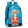 Franco Cosimo Panini ONE PIECE - Zaino Scuola Ufficiale One Piece, con 2 Ampi Spazi Centrali, Capiente Tasca Frontale, Spallacci Regolabili e Imbottiti, Retro e Fondo Termoformati, 32x43Hx23cm