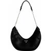 GUESS Fedora, Hobo, Borsa a Spalla Donna, Nero, Taglia Unica