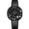 JewelryWe Orologio da polso da donna al quarzo, cinturino in pelle, del quadrante rotondo, Stella,senza numero,Orologio alla Moda,Regalo perfetto