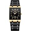 JewelryWe Orologio da Polso da Uomo con Calendario: Orologio Impermeabile Numero Romano Lancette Luminose Cinturino in Acciaio Inossidabile Idee Regalo per lui