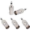 Eightwood 5 pièces Adattatore BNC Jack 3,5 mm BNC femmina a 1/8 TS Plug Set 50 ohm per antenna, radio, CCTV, videocamera DVR, cavo coassiale