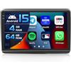 Inefala 4+64G Autoradio per Fiat Ducato/Citroën Jumper/Peugeot Boxer 2011-2022 Android 15 mit 9'' In-Cell Schermo Soporta Wireless Carplay und Android Auto Mirror Link Radio FM/RDS GPS WIFI Bluetooth