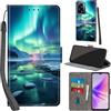 Haninsuze Cover per Oppo A57/A77 5G/A57S 4G Custodia Cover Pelle Libro Portafoglio con Porta Carte Magnetica Protezione Antiurto Cuoio Flip Case Custodia Cover per Oppo A57/A77 5G/A57S 4G, artico