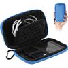 AGPTEK Custodia Rigida per Lettore MP3/MP4 e Auricolare e Chiave,BC Protezione Copertura Conchiglia Portatile con Gancio in Metallo e Doppia Rete