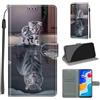 KENHONER Cover Compatibile con Xiaomi Redmi Note 11 / Note 11S, Premium Pelle PU Portafoglio Flip Libro Custodia per Redmi Note 11S [Protezione Completa] - gatto e tigre