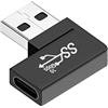 Chenyang Adattatore dati da USB C a USB 3.0 piatto ad angolo retto di 90 gradi